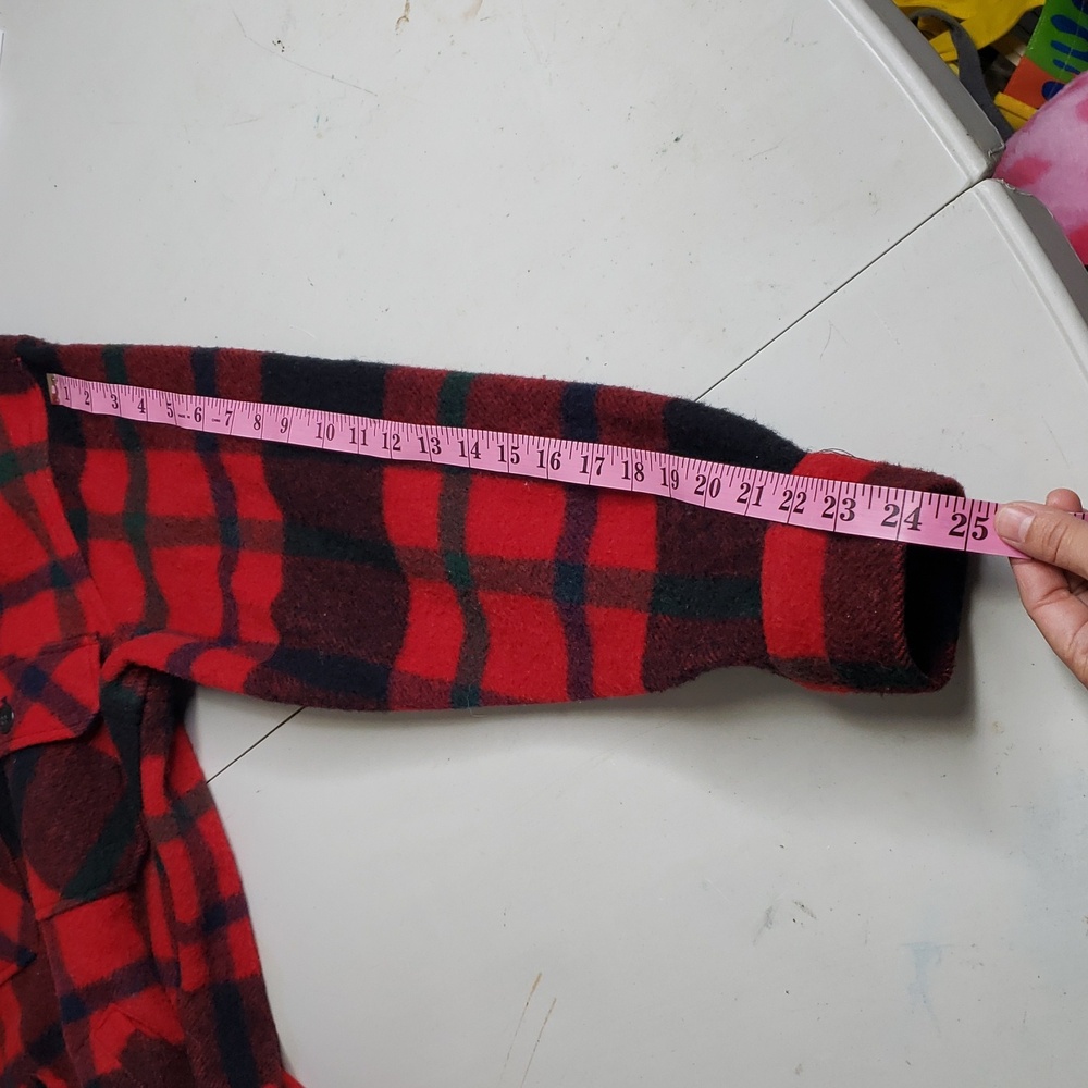 Vintage Woolrich Mackinaw Buffalo Plaid Hunting Jacket Size 42 Lumberjack Thick - Picture 13 of 16